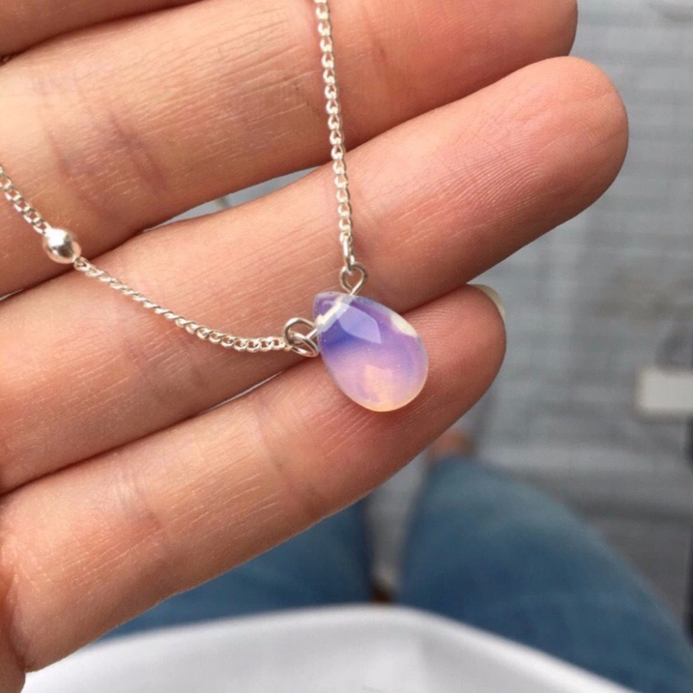 3 for $25⚡️moonstone waterdrop beaded necklace - Picture 4 of 6
